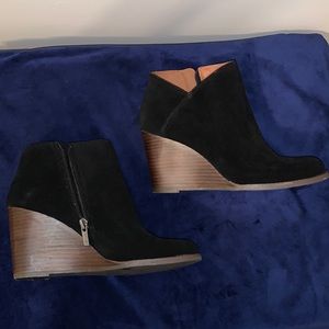 Lucky Brand Wedge Booties (sz7) NWOB